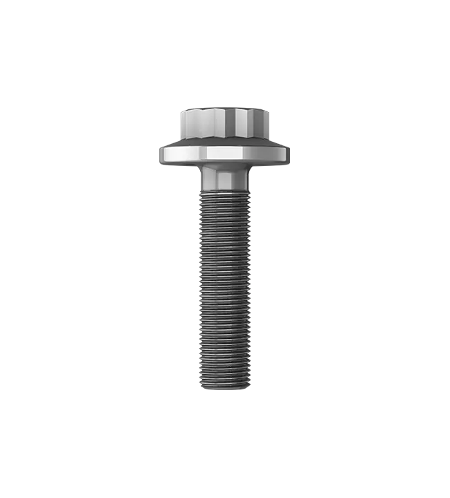 Metal bolt with textured shaft