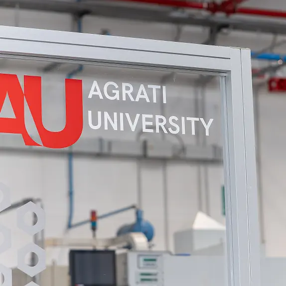 Sign for Agrati University building